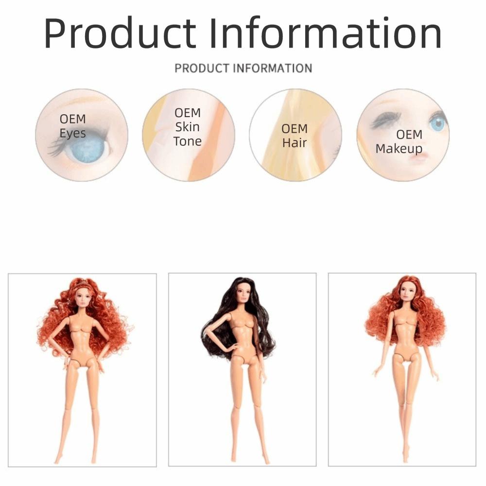 Joint Movable Supermodel Doll Blond Hair Doll Body Fashion 1/6 BJD Doll  Birthday Gift