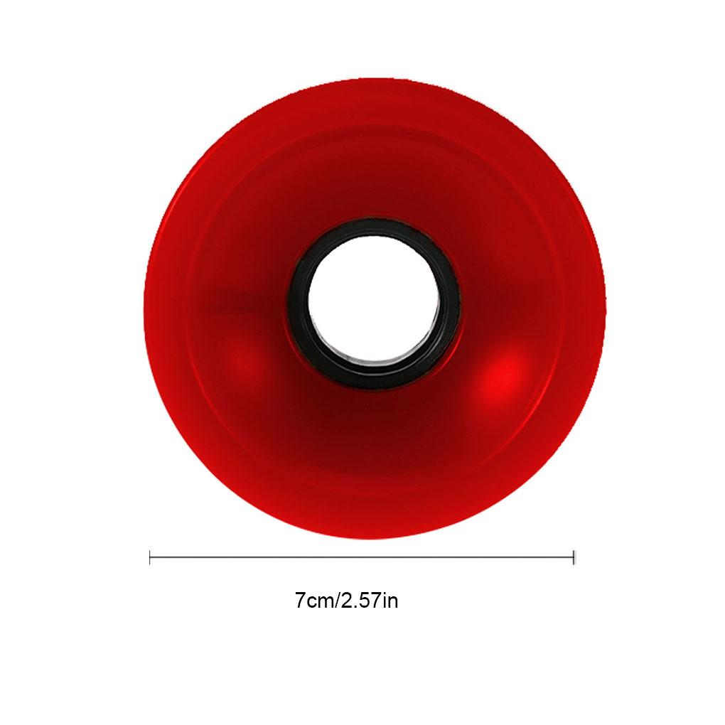 4 Pcs Skateboard Wheels 82A PU Wheels Roller Skate Longboard Tires with Bearing