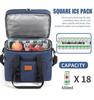 Large-Capacity Double-Layer Insulated Picnic Bag with Thick Aluminum Foil