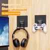 Universal Headphone Stand Adhensive Plastic Wall Mount Hanger Under Desk Headset Rack Holder Support For Gaming Earphone Bracket
