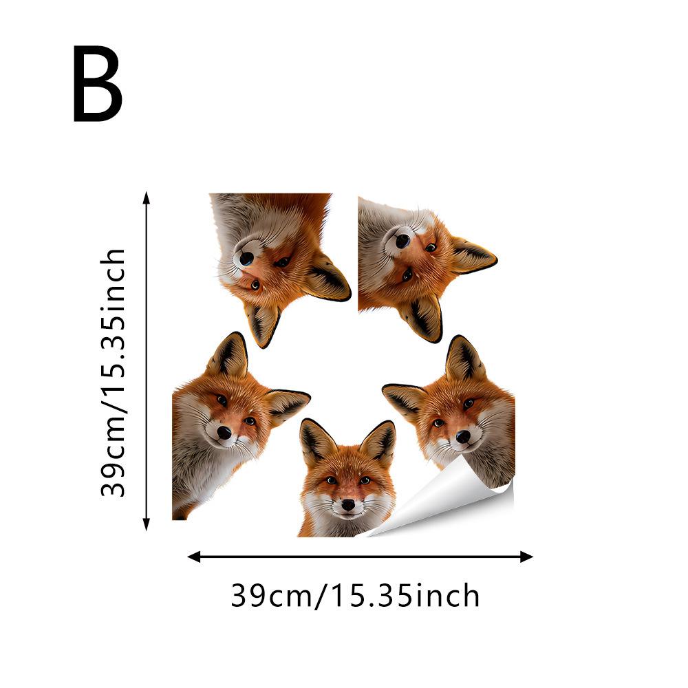Dierlijke Statische Glassticker, Schattig Konijn, Panda, Puppy, Koelkast Raamsticker