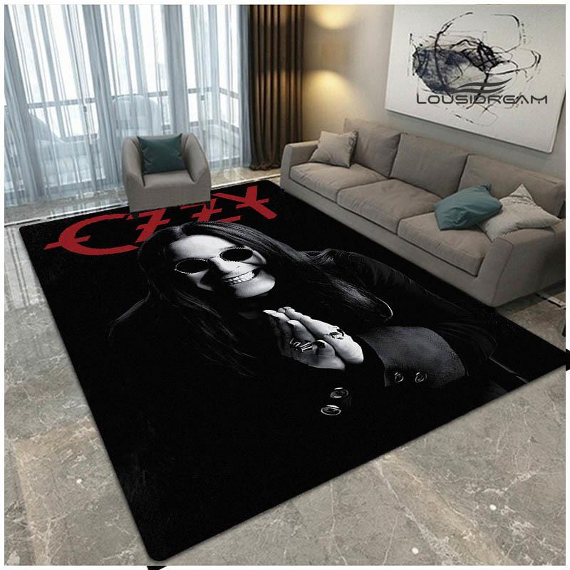 Tappeto stampato Ozzy Osbourne Soggiorno camera da letto tappeti antiscivolo Tappetino yoga zerbino Tappeto da esterno tappeto kawaii regalo di compleanno