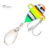 6Pcs 10G/5CM VIB Fishing Lure with Treble Hook Spinning Sequin Long Casting Metal Hard Artificial Spinner Bait Saltwater Freshwater Bass Walleye