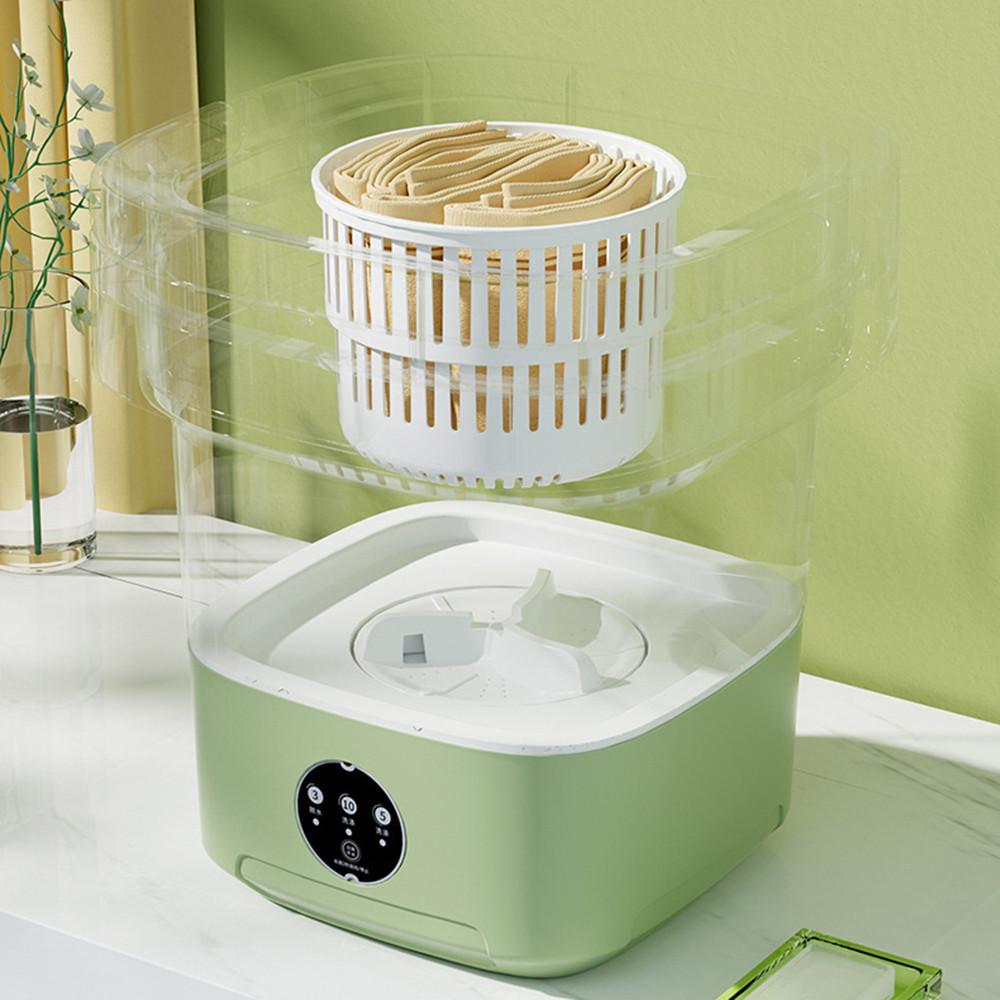 220V Folding Washing Machine Travel Portable Mini Electric Washing Machine 8L 31.5 X 31.5 X 32CM