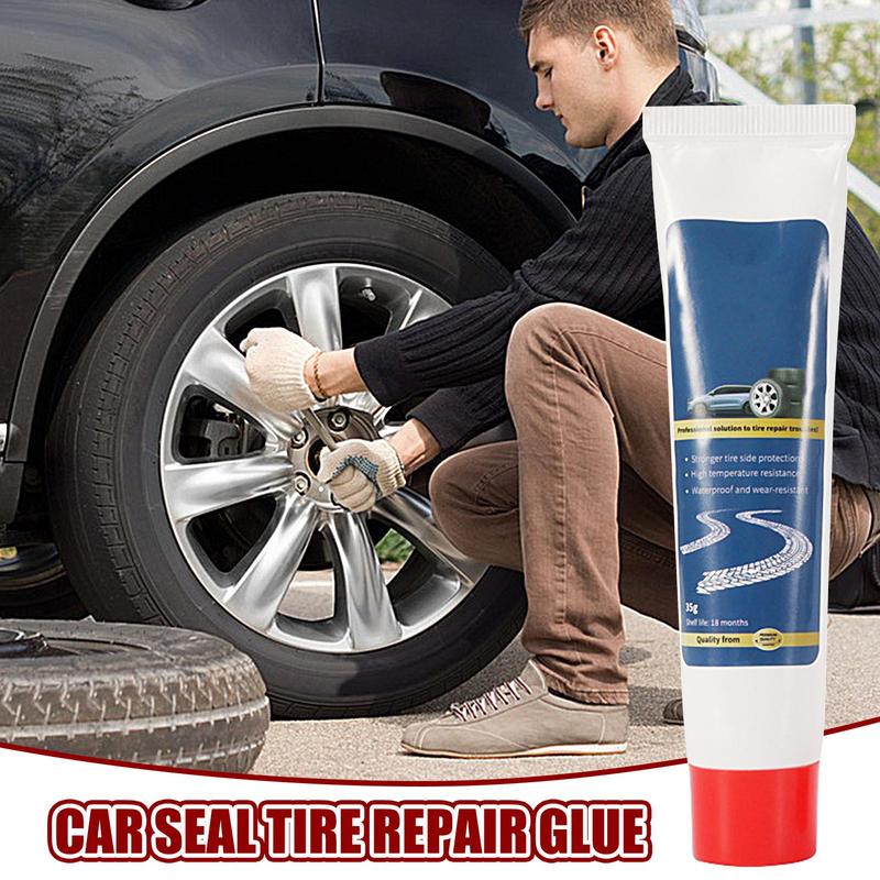 Tire Repair Glue Tire Sealant Rubber Glue Adhesive 35g Strong Adhesive Rubber Cement Tire Repair For Sidewall Scratches Broken