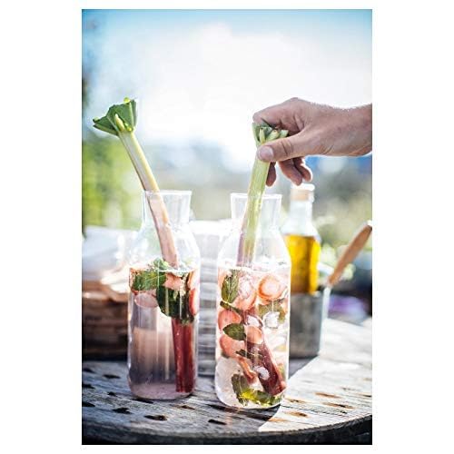 Digital Shoppy IKEA 365+ Carafe with Stopper, Clear Glass, Cork