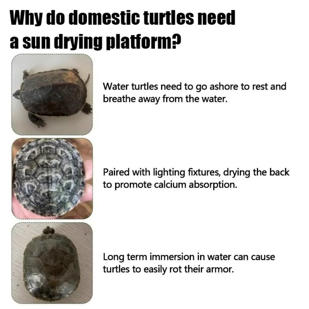 Plastic Turtle Basking Platform Float Platform Climb Feature Reptile Resting Habitat Turtle Basking Platform Float Decoration