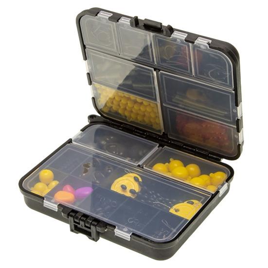 143/145Pcs Carp Fishing Accessories Set with Double-Sided Box Fishing Hook Lure Sleeve Float Swivel Needle Men Carp Fishing Gear