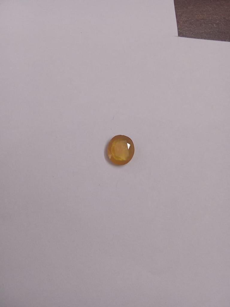 5.50 Carat Natural Yellow Sapphire Gemstone / Pukhraj Loose Gemstone September Birthstone