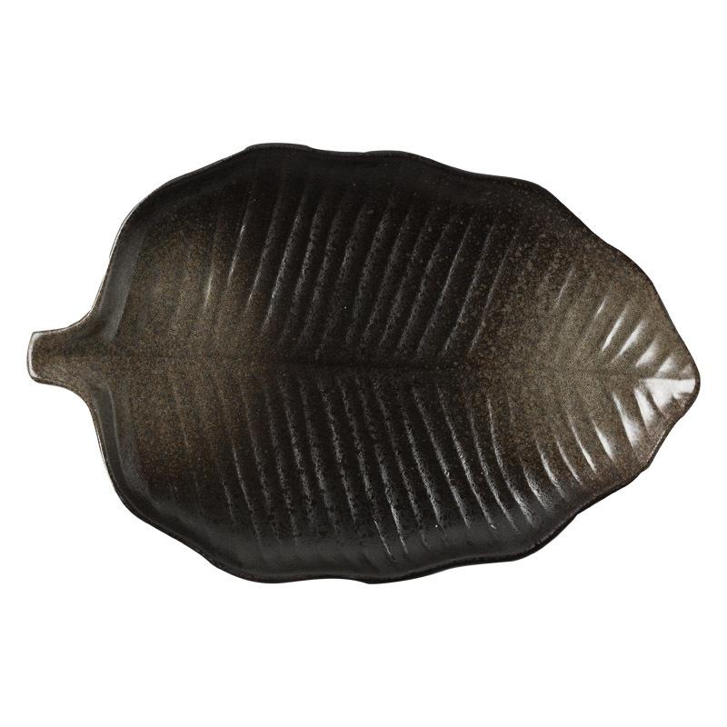 Japanese Retro Fish Plate High-Value Tableware Plate Household Steamed Fish Plate Restaurant Hotel Specialty Plate Sushi Plate