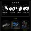 GOODCHI Reflective Tape, Reflective Sticker, Fluorescent, Luminous Warning Tape, 1cm