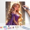 Rapunzel Princess Digital Oil Painting Diy Handpainted Coloring Painting Home Decoration Kit Art Craft for Room Wall Hanging Decor 123