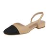 Grape mother autumn new fashion single shoes women's outer wear high-end sense small fragrant style women's shoes color matching high heels women's t