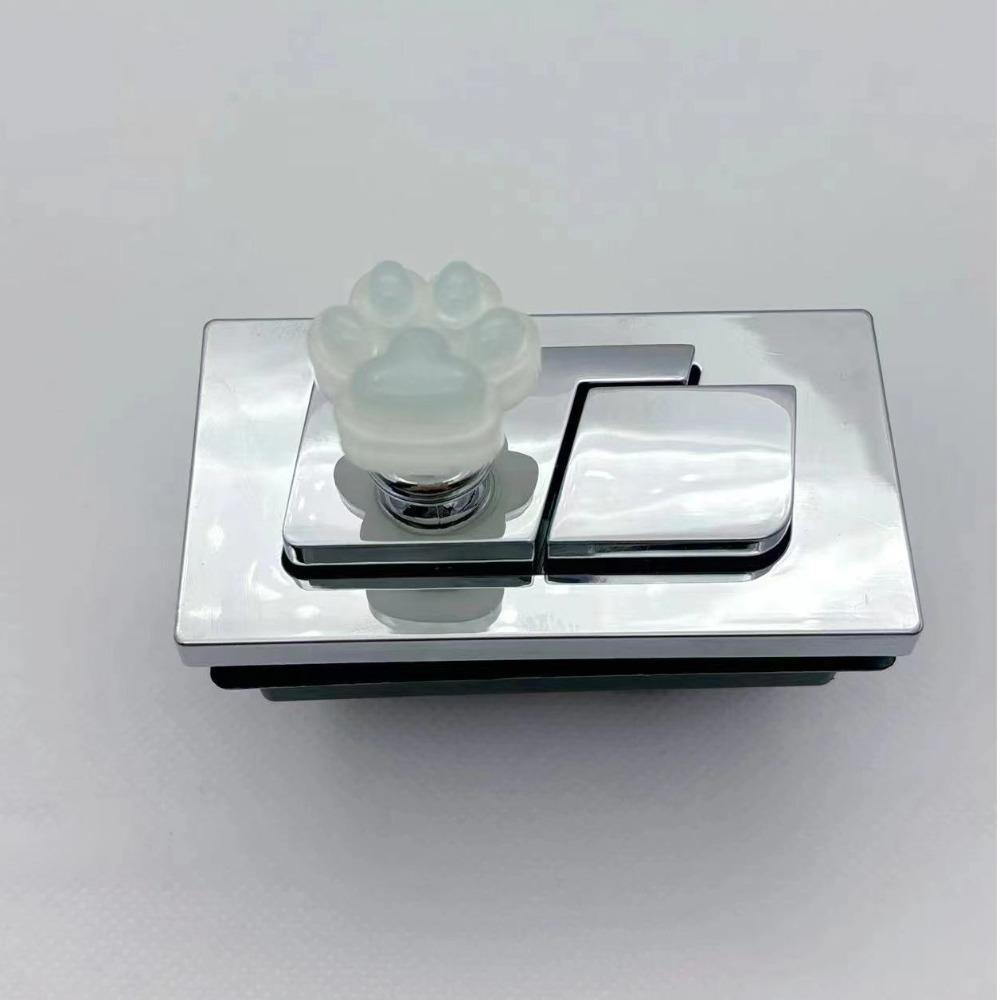 Cat Paw Luminous Toilet Press Cute Water Press Flush Button Auxiliary Device Toilet Button  Women