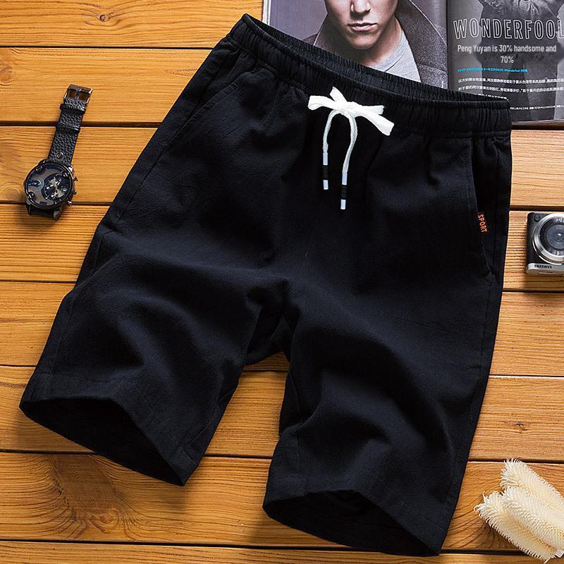 Men's Summer Beach Sports Shorts - Trendy, Solid Color, Lightweight, Loose-Fit Casual Pants