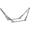 Foldable Hammock Stand 2 In 1 Hanging Chair Stand with Metal Structure and Carry Bag Black