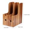 Magazine Book File Stand   File Sorter   Desk Storage Box  Black