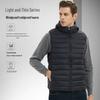 Men's Short Winter Down Jacket - 90% White Duck Down, Lightweight, Warm, Plus Size Available