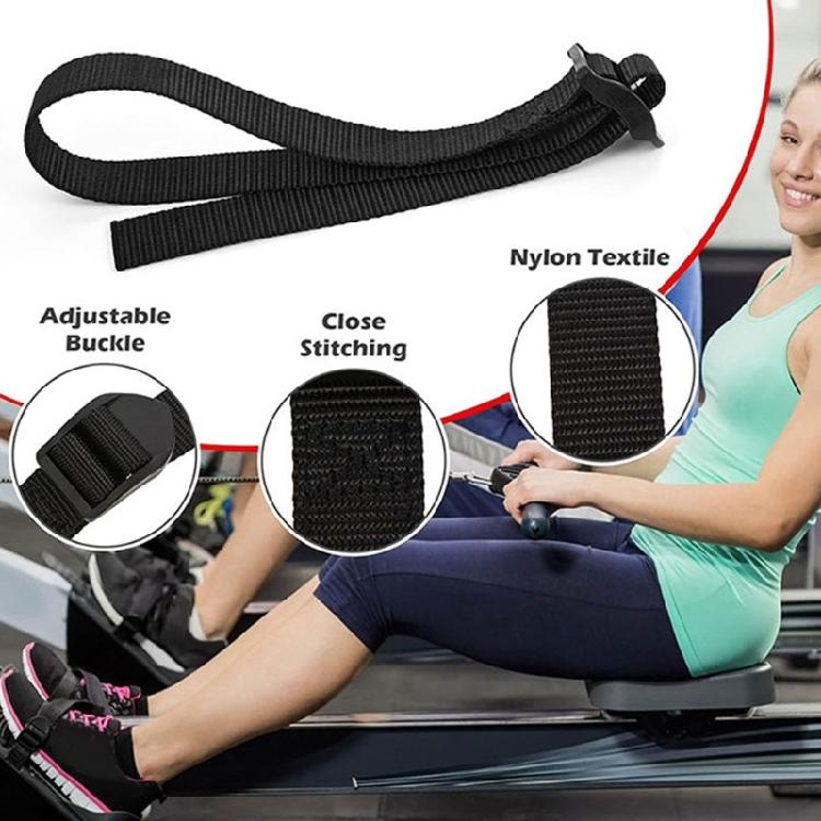 1 Pair Replacement Rowing Equipment Foot Straps For Rowing Machines Adjustable Support Straps Light Weight Safely Fit