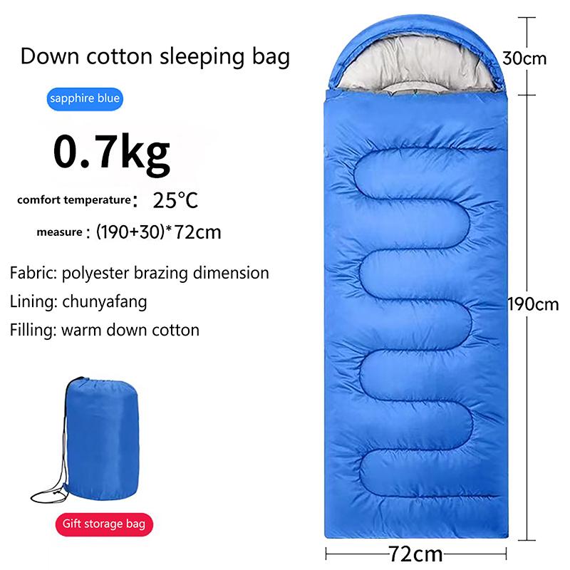 1Pc Camping Sleeping Bag Ultralight Waterproof 4 Season Warm Envelope Backpacking Sleeping Bags For Outdoor Traveling Hiking