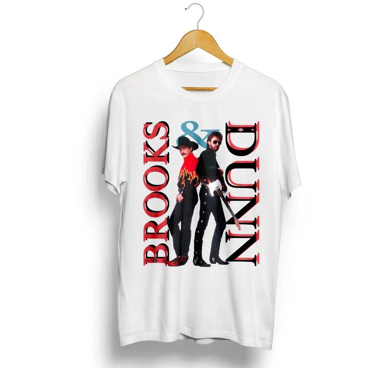 

NEW Brooks & Dunn 90 s Hard Workin Man White All Size T-Shirt AE22 L