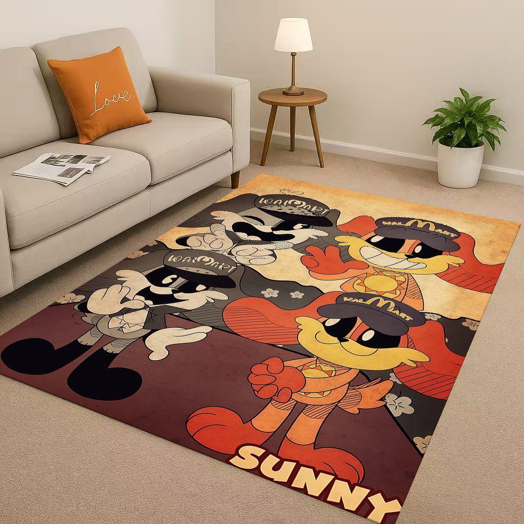 Classic Cartoon S-Smiling C-Critters Craftycorn Catnap Living Room Non-Slip Area Rug Carpet for Bedroom Sofa,Home Decor Doormat