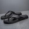 Fashion Men Shoes Summer Men Fashion Trend Flip Flops Home Slippers Non-Slip Beach Sewing Cool Student Clip Outside Slides Luxury Brand