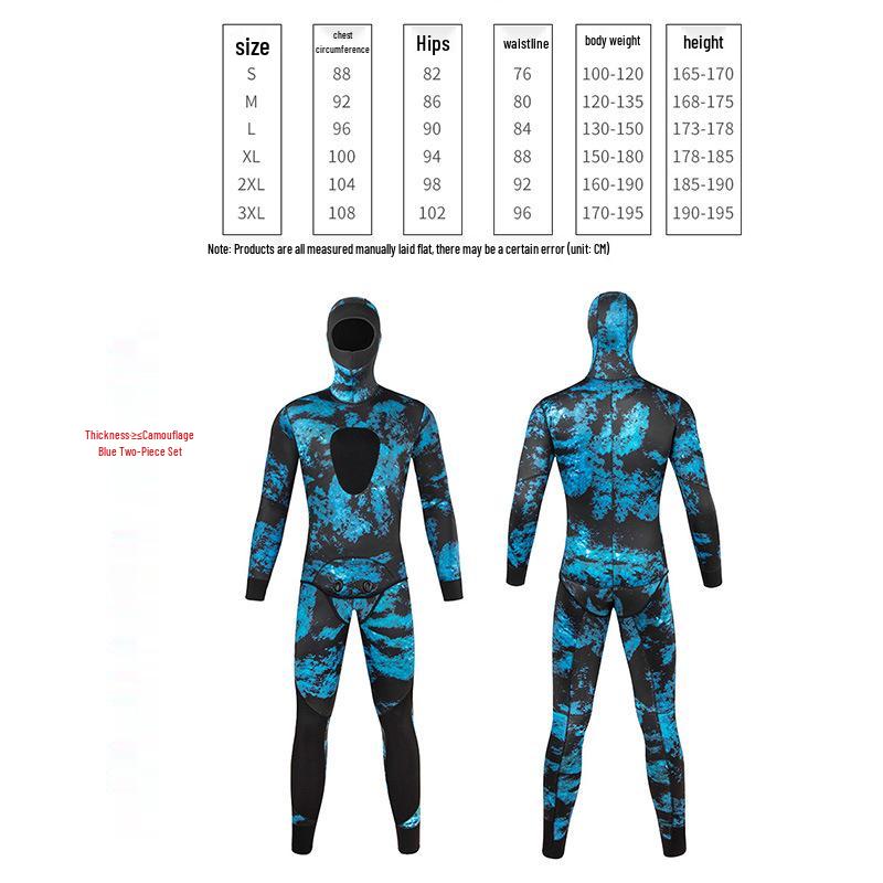 3MM Full-Length Dive Suit for Cold Water and Surfing