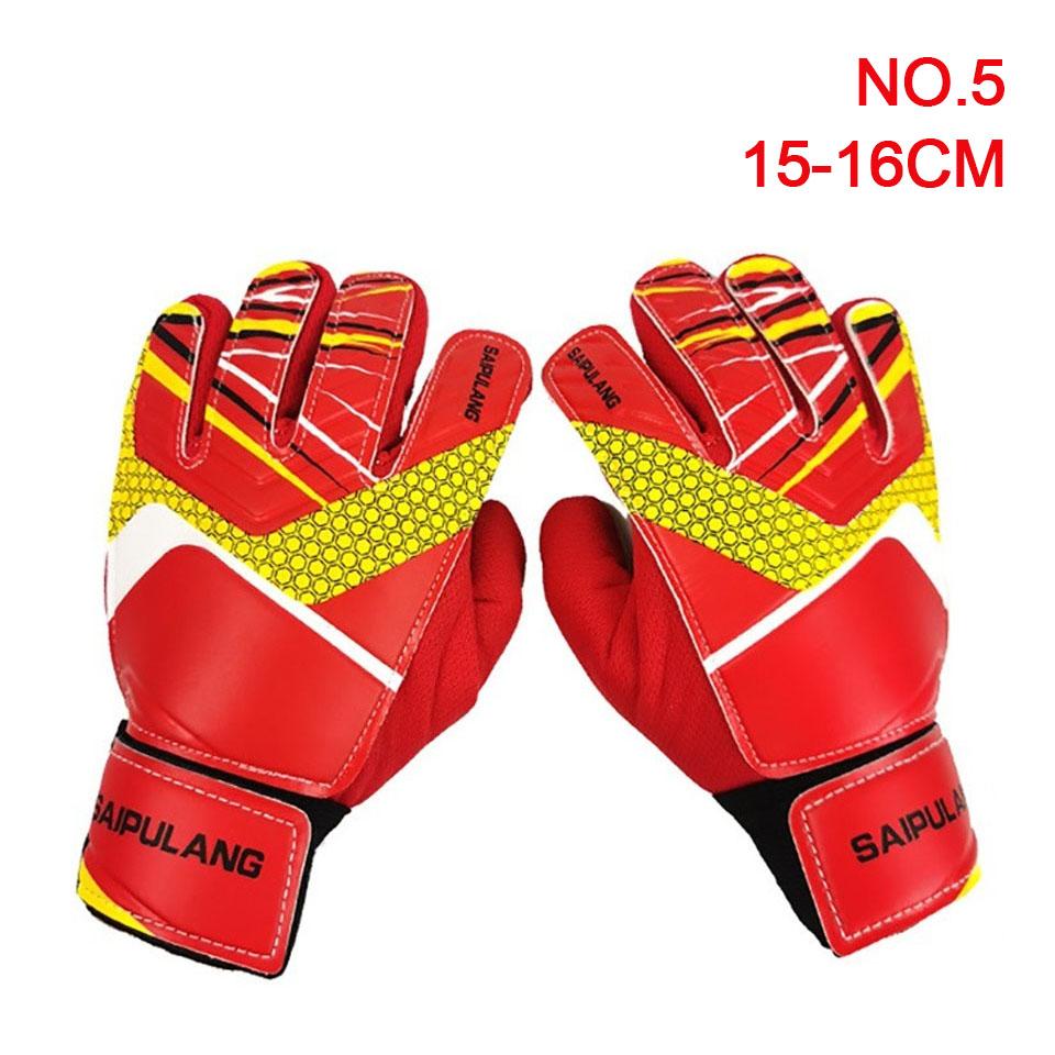 Loogdeel Professionelle Fußball Trainings Torwarthandschuhe Kind Erwachsener Tor Verdickte Latex Fußballhandschuhe Hand Fingerschutz