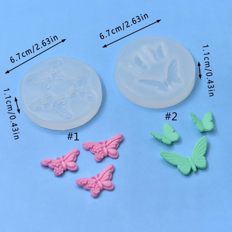 Silicone Mould Butterfly Shaped Mould Decorations Lovely Animal Epoxy Resin Molds Baking Molds for Chocolate Decorations