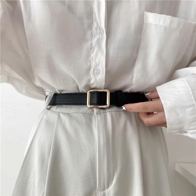 Waist Wide Contemporary Belt For Women Featuring Elegant Pu Material Coffee In