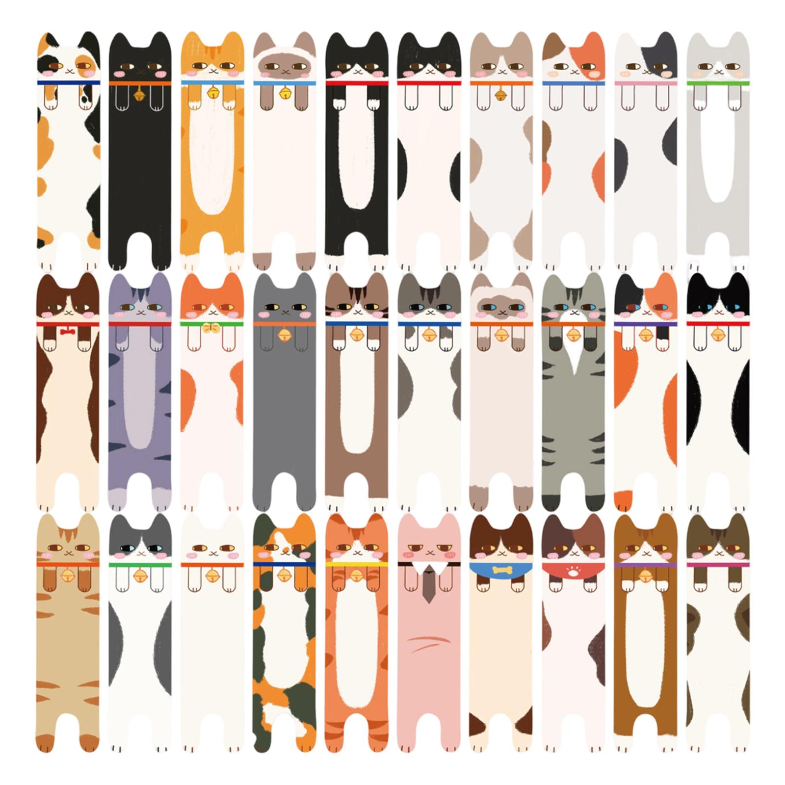 Cartoon Animal Series Reading Paper Bookmarks (30 Sheets Per Set)