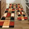 Geometric Wood Texture Carpet Mat Rug Pattern Floor Runner Home Decoration Living Room Hallway Entrance Bedroom Indoor Non Slip