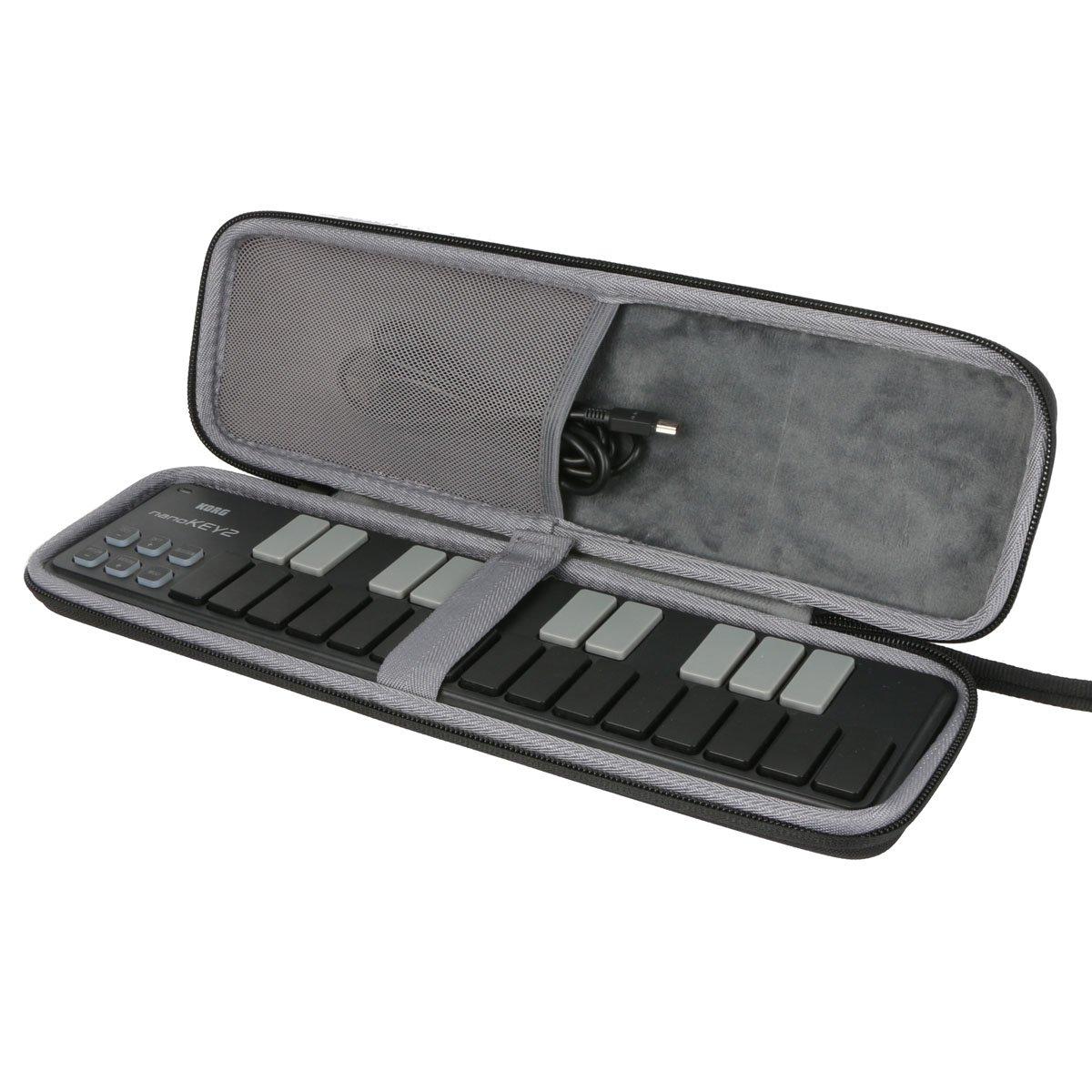 Чехол для хранения co2CREA для KORG nanoKEY2 25-клавишной USB MIDI-клавиатуры и nanoPAD2 16-пэдового MIDI-контроллера (Только случай)