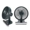 USB Small Desk Fans 4  s Low Noise 180 Degree Automatic Shaking Head Re able 5000mAh Desk Fan with LED Display