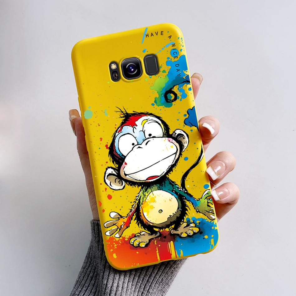 For Samsung Galaxy S8 Plus Case Galaxy S8 Shockproof Back Phone Cases For Samsung S8 GalaxyS8 Plus Cartoon Silicone Cover Bumper