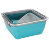 LUNCH BOX Divided WITH FORK Blue 2.6l Light