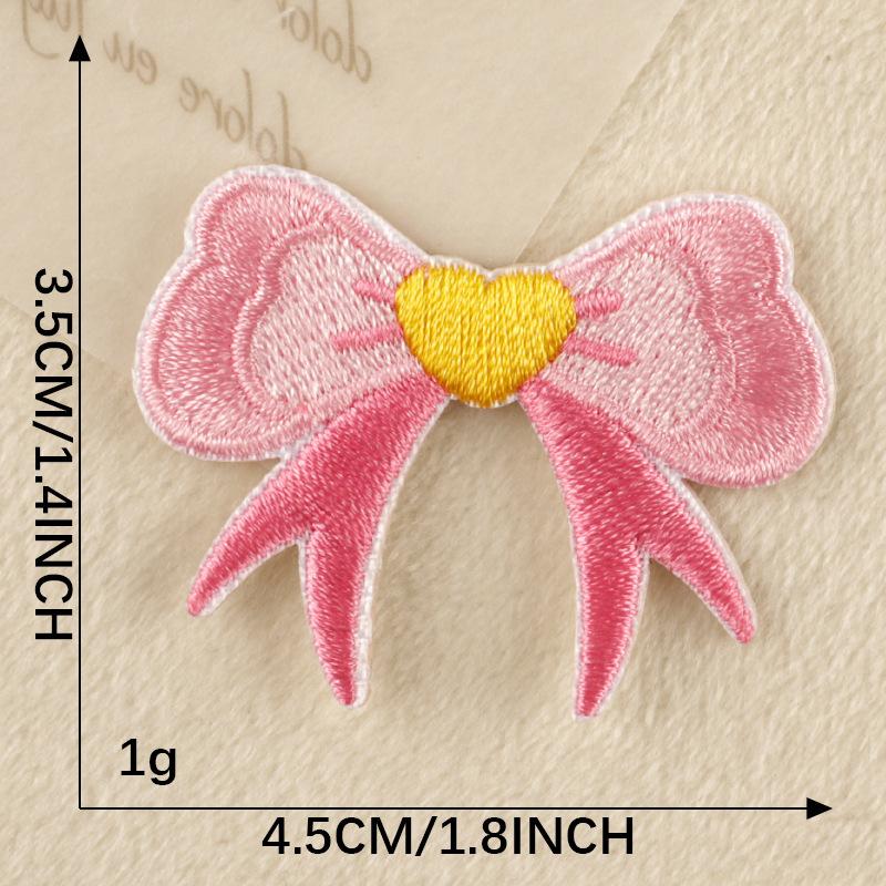 Embroidery Label Embroidery Sticker Original Little Girl Bow Clothing Accessories Adhesive Patch Hand Account Shoe Emblem Cloth Sticker