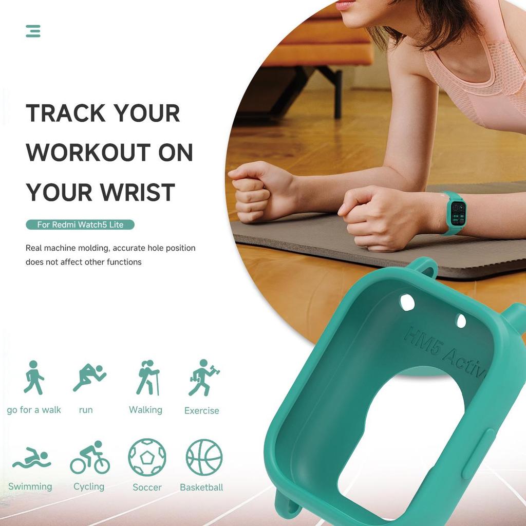 Band+Case For Redmi Watch 5 Active Silicone Strap Cover Sport Wristband Correa For Redmi Watch 5Lite Band Shell Suit Accessories