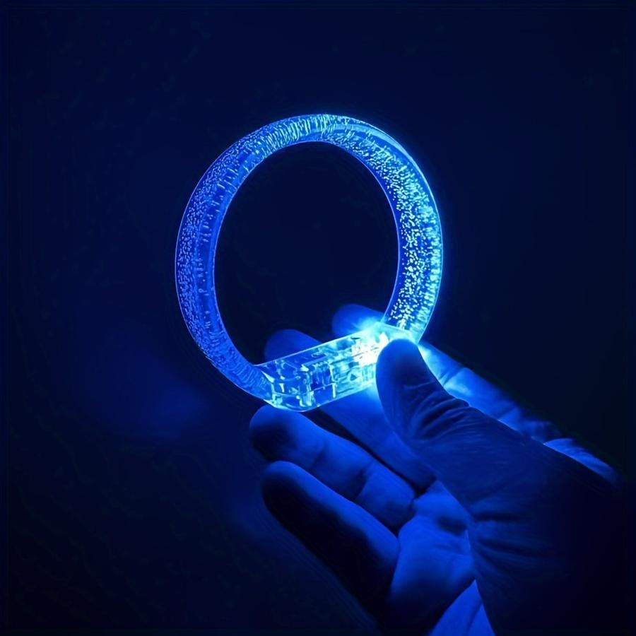 10Pcs LED Luminous Bracelets LED Light Up Bracelets Glow In The Dark Neon Bangle Party Favors Concert Supplies Luminous Wristbands