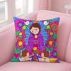 Cartoon Virgin Mary Art Pillow Case Sofa Short Plush Double-sided HD Printing Room Home Office Gift Cushion Cover