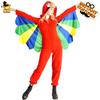 Halloween adult women's funny animal parrot onesie costume cosplay stage parrot prop costume