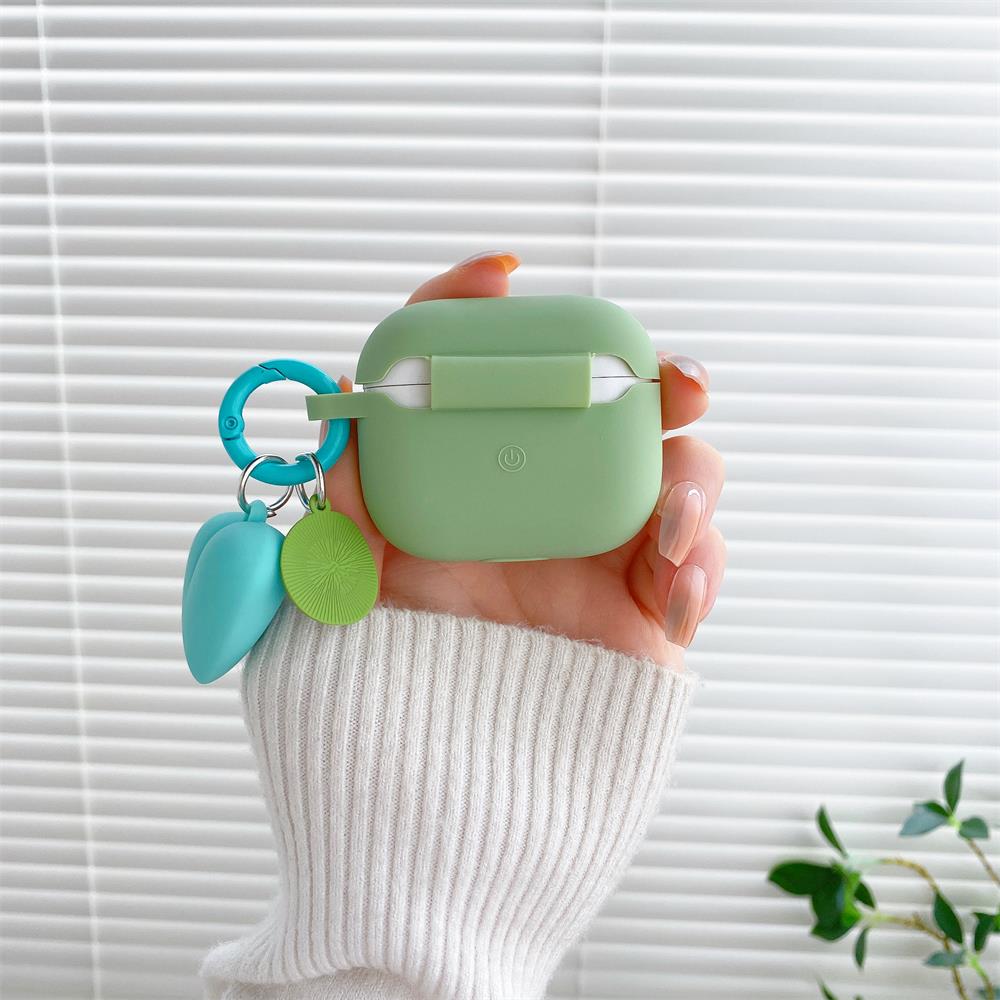 New Silicone Earphone Case For Apple Airpods Pro 1/2/3 Love Pendant High Quality Soft Case Protection Case Fashionable Simple