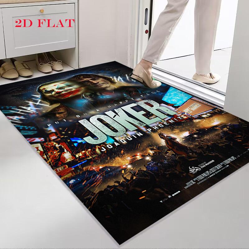 Joker Movie Poster Print Carpet Suitable For All Seasons Floor Mats Room Office Chair Cushion Art