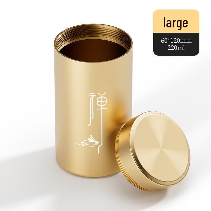 Aluminum Alloy Portable Mini Tea Caddy