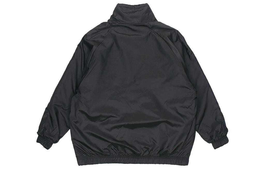 Nike Velvet Jackets Women's Black Stand Collar Thickened And Fleece Lined CZ4064-010