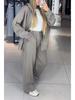 Women's Autumn/Winter Casual Zipper Hoodie & Wide-Leg Pants Set