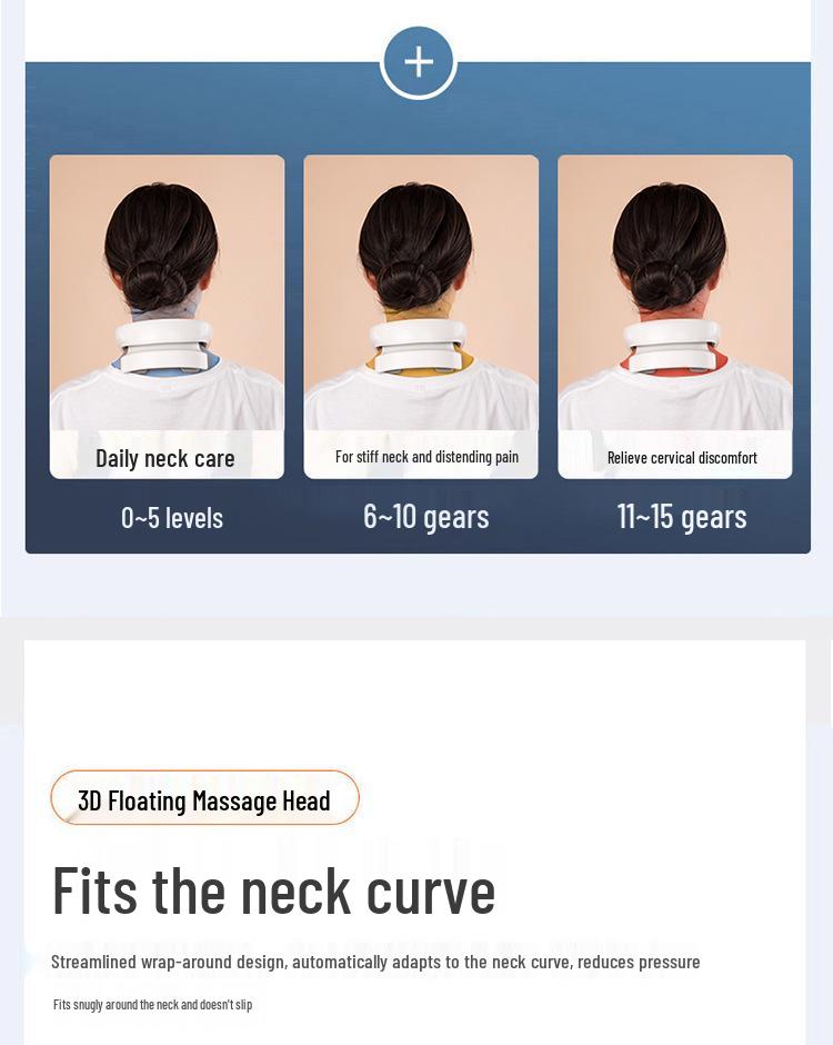 Smart Cervical and Shoulder Massager with Pulse Heating and Hot Compress Therapy