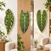 LeafShaped Cat Scratching Board Decorative Sisal Sturdy WallMounted