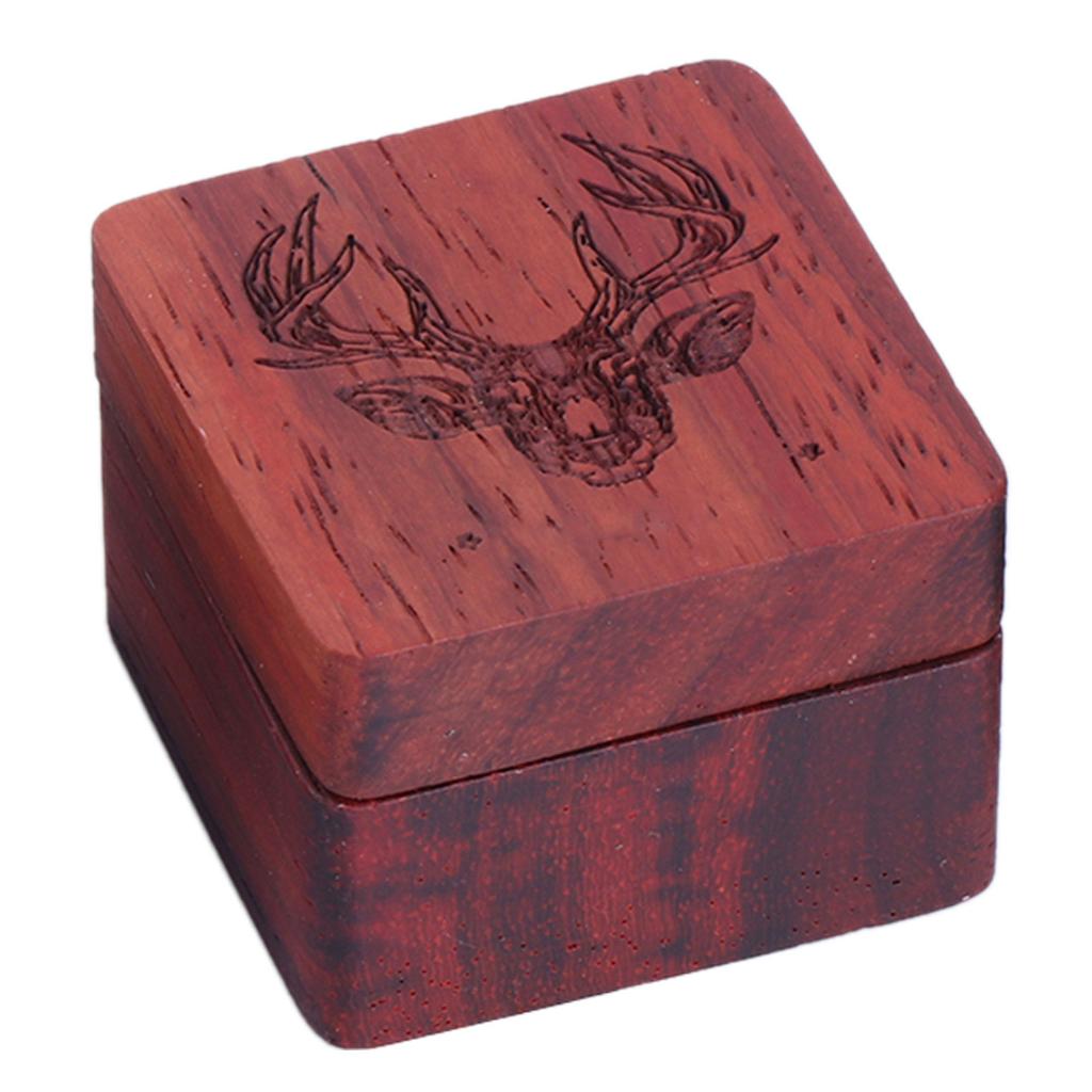 Wooden Guitar Pick Storage Box Container Portable Guitar Pick Box Holder Collector Gift for Guitarist, Musician